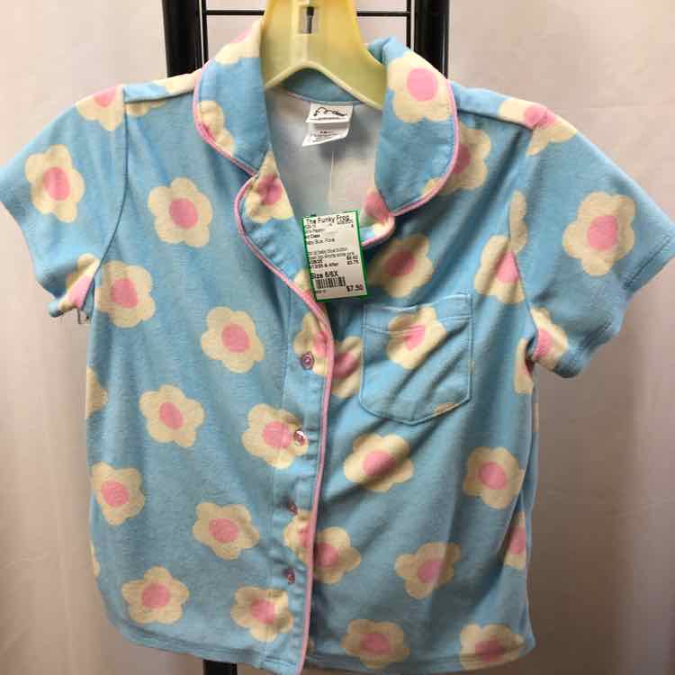 Art Class Baby Blue Floral Child Size 6/6X Girl's Pajamas
