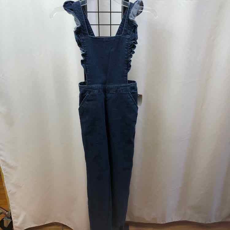 Hanna Andersson Denim Solid Child Size 10 Girl's Overalls