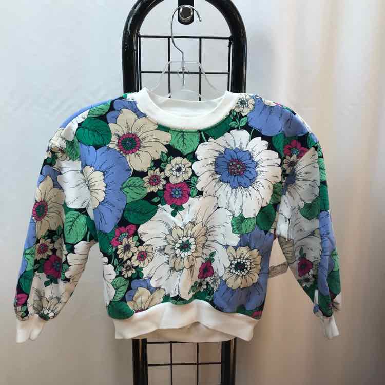 Gap Blue Floral Child Size 6/7 Girl's Sweatshirt