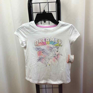 Wonder Nation White Graphic Child Size 6/6X Girl's Shirt