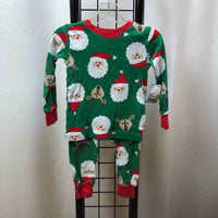 Carter's Green Christmas Child Size 2 Boy's Pajamas