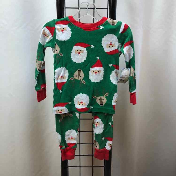 Carter's Green Christmas Child Size 2 Boy's Pajamas