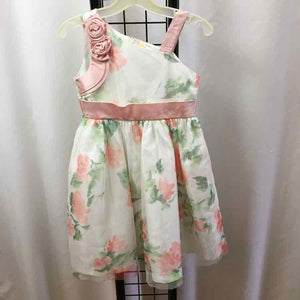 jane Copeland White Floral Child Size 5 Girl's Dress