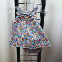 Janie and Jack Multi-Color Floral Child Size 0-3 m Girl's Dress