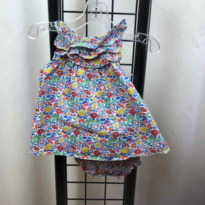 Janie and Jack Multi-Color Floral Child Size 0-3 m Girl's Dress