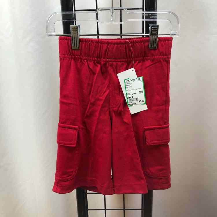 Gymboree Red Solid Child Size 4 Boy's Shorts