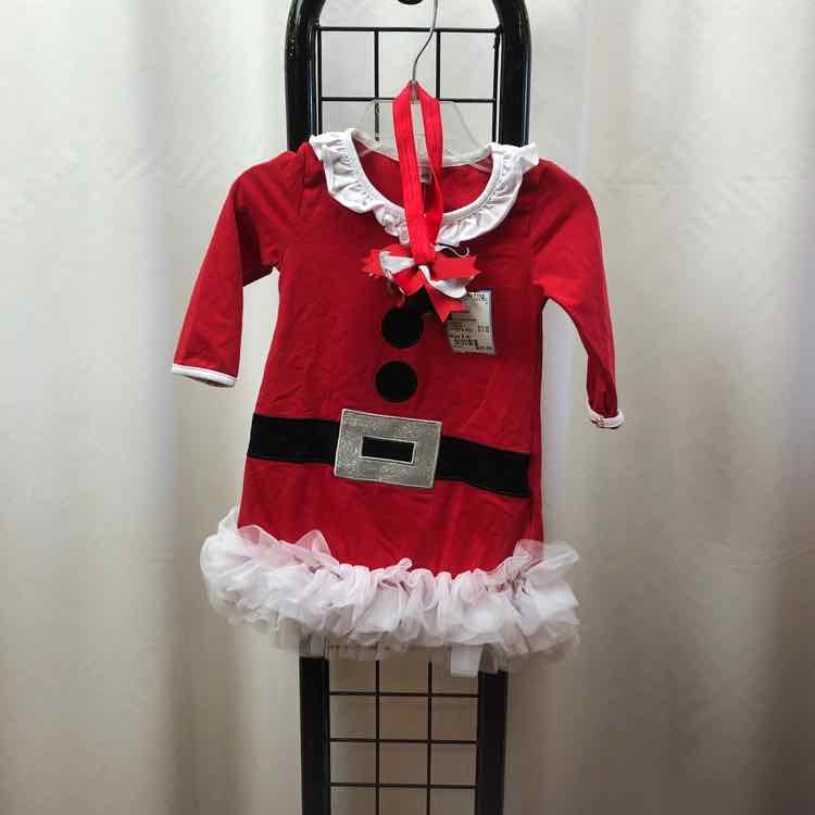 Red Christmas Child Size 6 m Girl's Dress