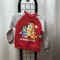 Bluey Red Character Child Size 4 Girl's Sweatshirt