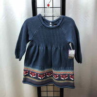 Tea Blue Patterned Child Size 2 Girl's Dress