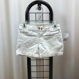 Abercrombie White Solid Child Size 7/8 Girl's Shorts