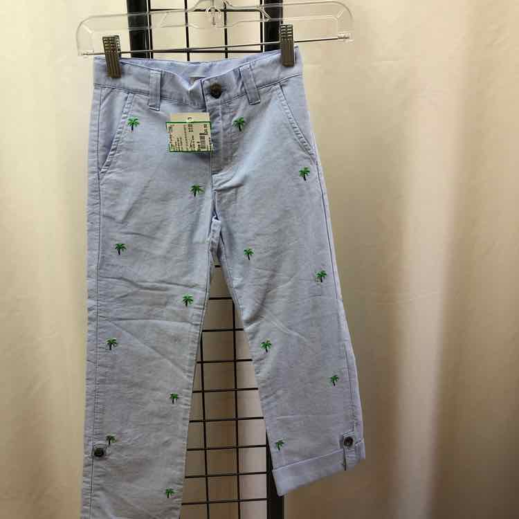 Janie and Jack Blue Patterned Child Size 6 Boy's Pants
