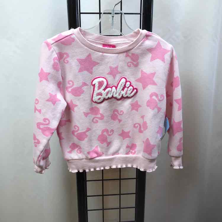 Barbie Pink Logo Child Size 4 Girl's Sweatshirt