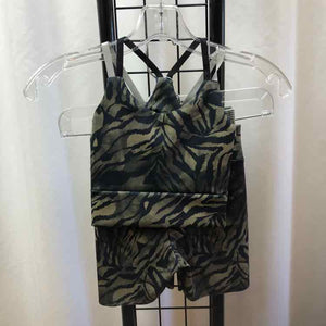 The Teacam Collection Black Animal Print Child Size 6 Girl's Outfit