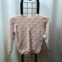 I love pinc Pink Dotted Child Size 6X Girl's Sweater