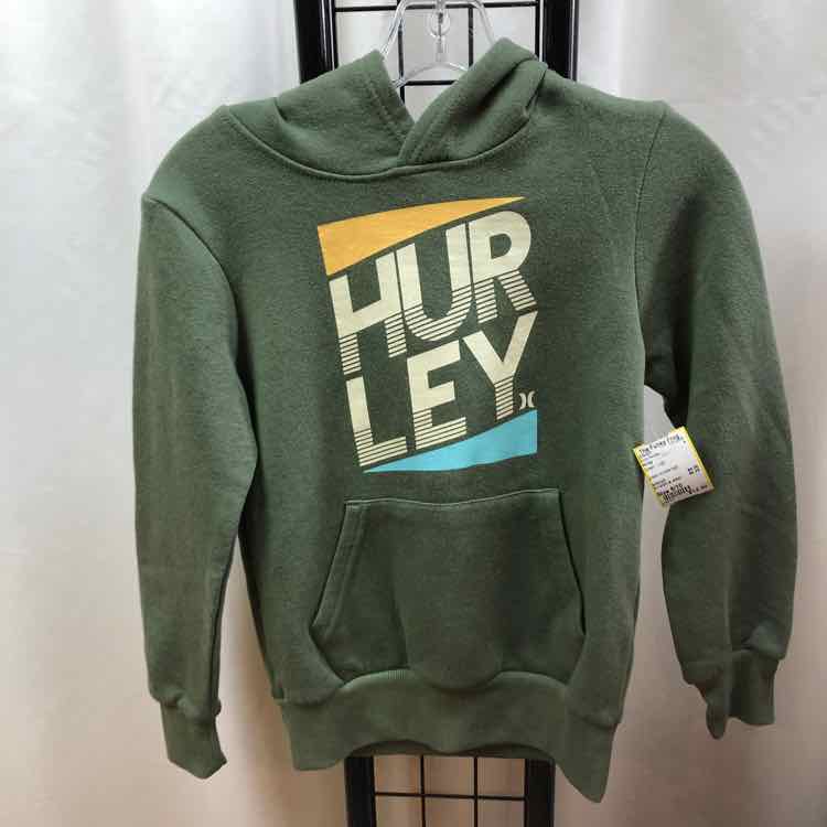 Hurley Green Logo Child Size 8/10 Boy's Sweatshirt