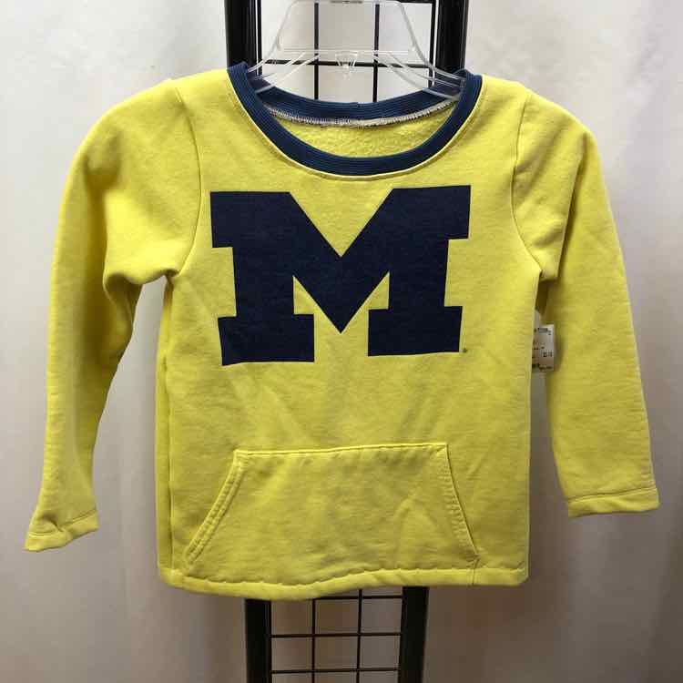 Yellow Graphic Child Size 6/7 Girl's Sweatshirt