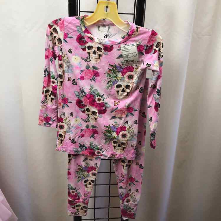 bums & roses Pink Halloween Child Size 3 Girl's Pajamas