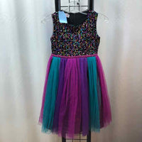 Bonnie Jean Black Sequin Child Size 5 Girl's Dress