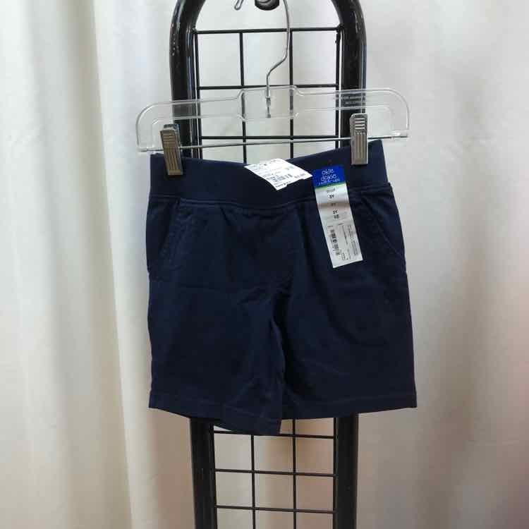 OkieDokie Navy Solid Child Size 3 Boy's Shorts