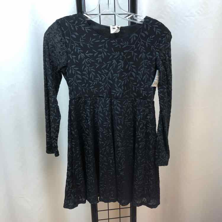 Self-Esteem Black Patterned Child Size 7/8 Girl's Dress