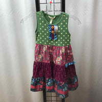 Matilda Jane Green Dotted Child Size 6 Girl's Dress
