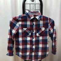 Thereabouts Red Plaid Child Size 6/7 Boy's Shirt