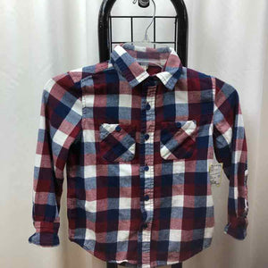 Thereabouts Red Plaid Child Size 6/7 Boy's Shirt