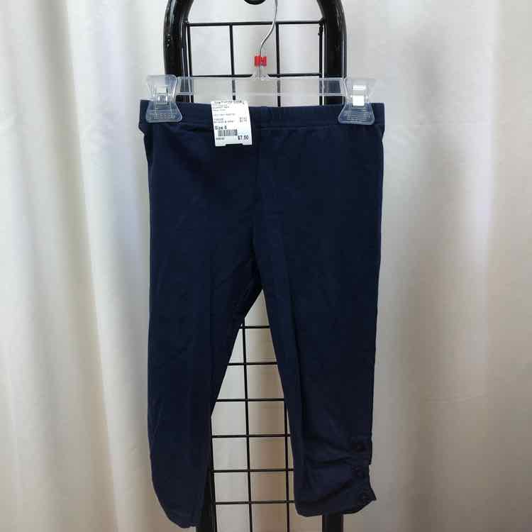 Southern Style Navy Solid Child Size 8 Girl's Leggings