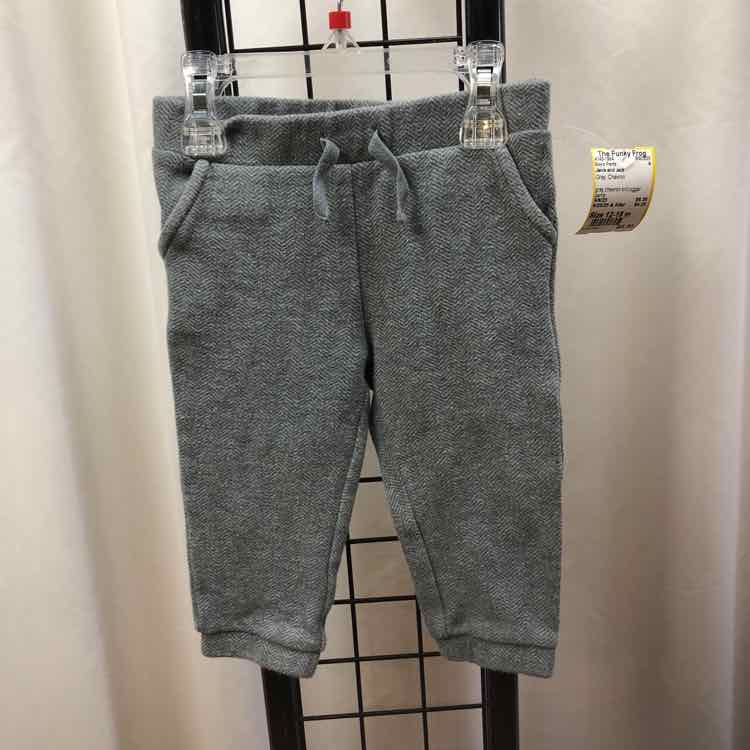 Janie and Jack Gray Chevron Child Size 12-18 m Boy's Pants