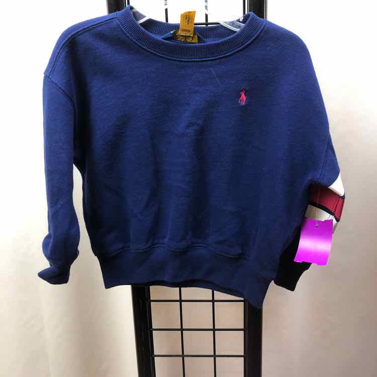Polo-Ralph Lauren Blue Solid Child Size 3 Girl's Sweatshirt