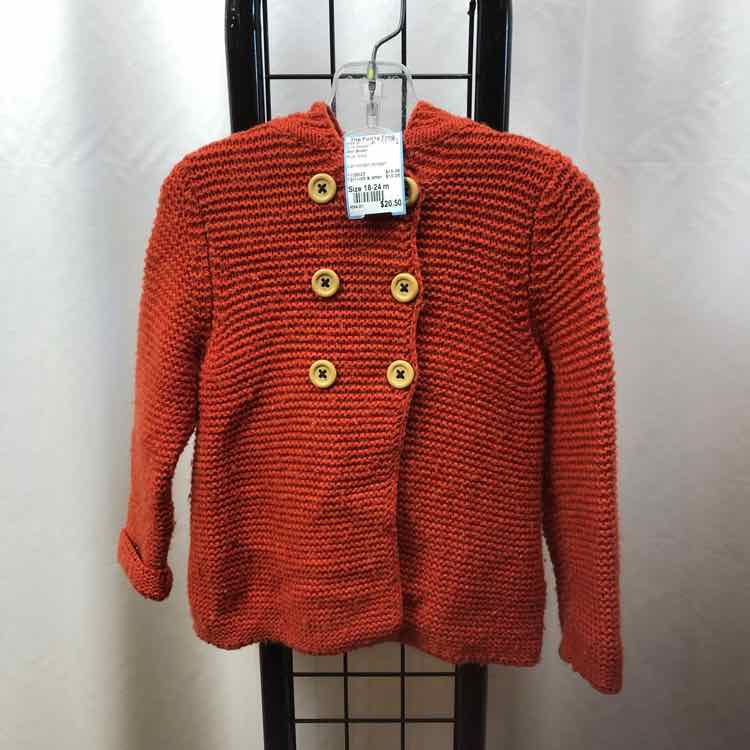 Mini Boden Rust Solid Child Size 18-24 m Girl's Sweater