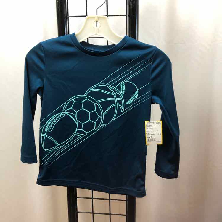 jumping beans Teal Graphic Child Size 3 Boy's Sweater