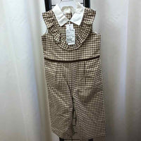 Janie and Jack Brown Plaid Child Size 18-24 m Girl's Outfit