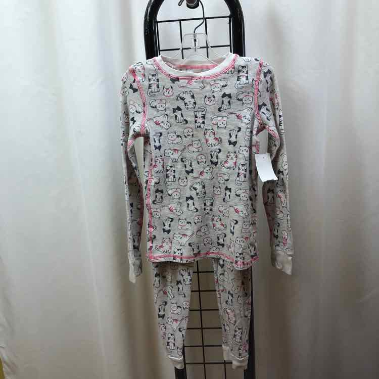 cuddle duds Gray Patterned Child Size 6 Girl's Pajamas