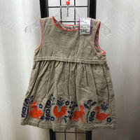 baby Boden Brown Embroidered Child Size 12-18 m Girl's Dress