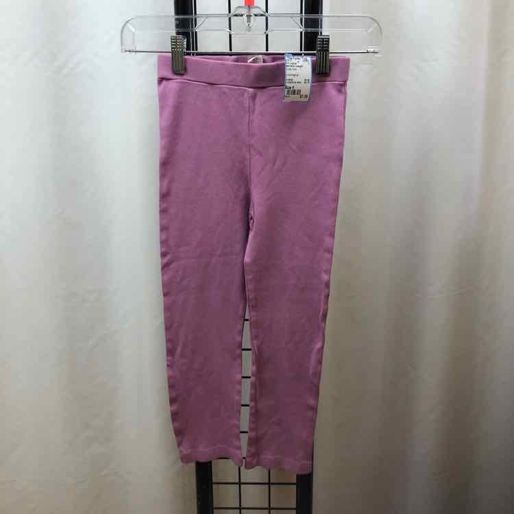 Kate Quinn orangics Purple Solid Child Size 6 Girl's Leggings