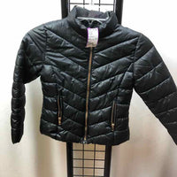 CiSono Kids Black Quilted Child Size 7 Girl's Outerwear