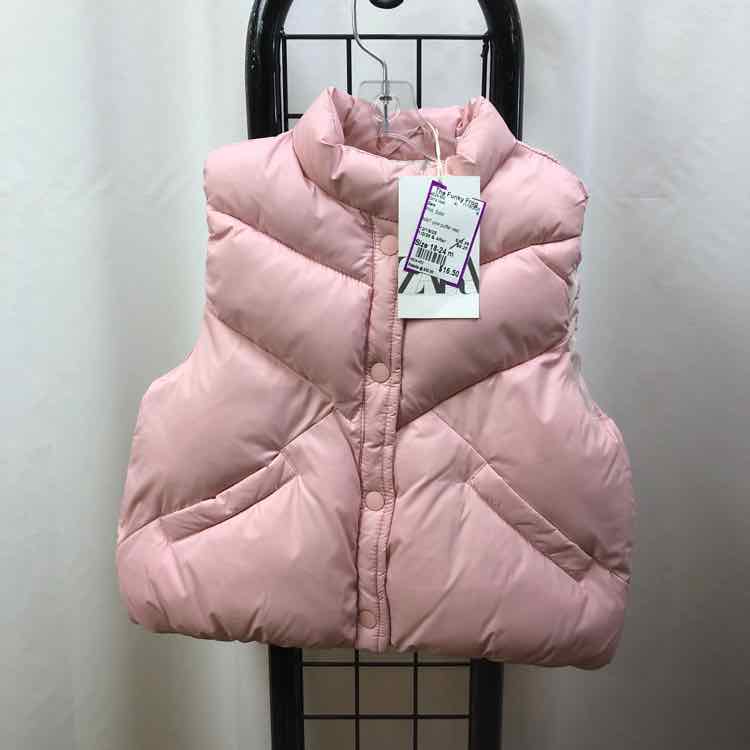Zara Pink Solid Child Size 18-24 m Girl's Vest