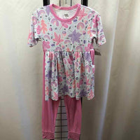 Birdie Bean Baby Blue Patterned Child Size 4 Girl's Outfit