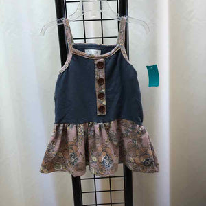 The Teacam Collection Blue Floral Child Size 4/5 Girl's Shirt