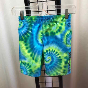 Hurley Blue Tye Dye Child Size 7 Boy's Swimwear