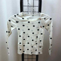 Arizona Jeans Co. White Dotted Child Size 6/7 Girl's Shirt