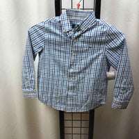 Vineyard vines Blue Plaid Child Size 5 Boy's Shirt