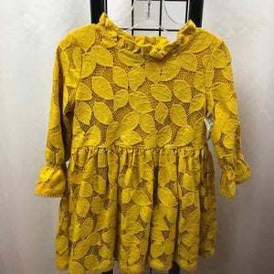 Genuine Kids Yellow Lace Child Size 4 Girl's Dress