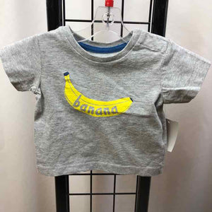 baby Boden Gray Graphic Child Size 0-3 m Boy's Shirt