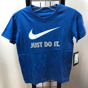Nike Blue Logo Child Size 4 Boy's Shirt
