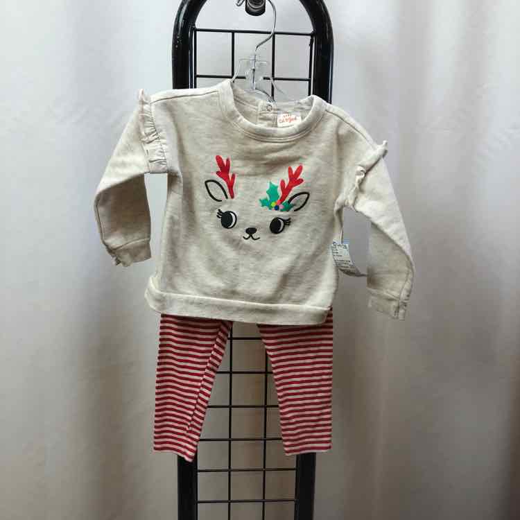 Cat & Jack Tan Christmas Child Size 12 m Girl's Outfit