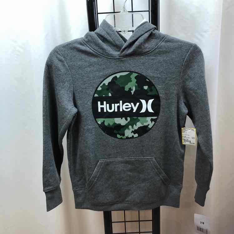 Hurley Gray Logo Child Size 7/8 Boy's Sweatshirt