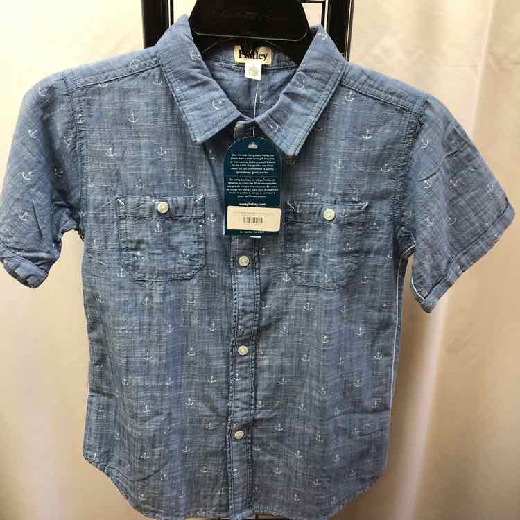 Hatley Blue Patterned Child Size 8 Boy's Shirt