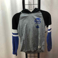 Roots Gray Logo Child Size 9/10 Boy's Shirt